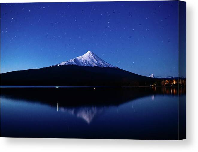 Adventure Canvas Print featuring the photograph Osorno Volcano in Chilean Patagonia #1 by Kamran Ali