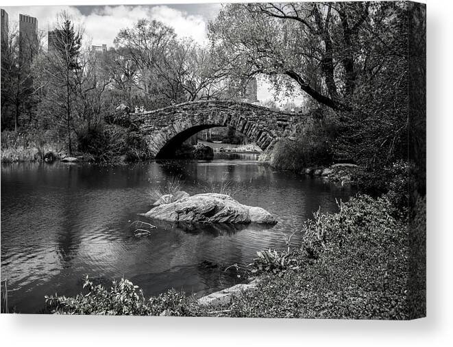 Bridge Canvas Print featuring the photograph Park Bridge by Stuart Manning