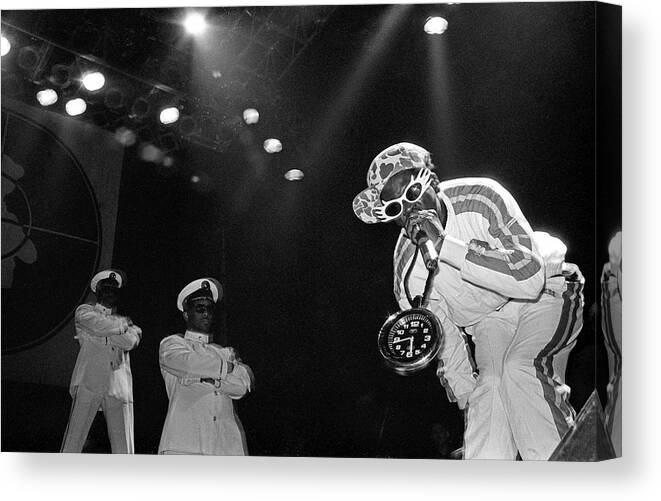 Music Canvas Print featuring the photograph Public Enemy Perform At Docklands Arena #1 by Martyn Goodacre