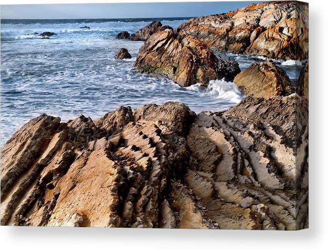Scenics Canvas Print featuring the photograph Rugged Central California Coast #1 by Mitch Diamond