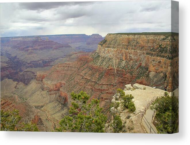 Grand Canyon Canvas Print featuring the photograph South Rim of the Grand Canyon #1 by Laura Smith