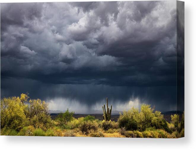 Arizona Canvas Print featuring the photograph Stormy Arizona Skies #2 by Saija Lehtonen