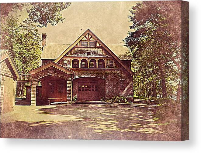 Carriage House Canvas Print featuring the photograph The Old Carriage House by Stacie Siemsen