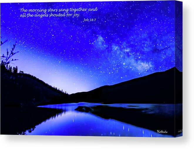 2018 Canvas Print featuring the photograph The Morning Stars #1 by Tim Kathka