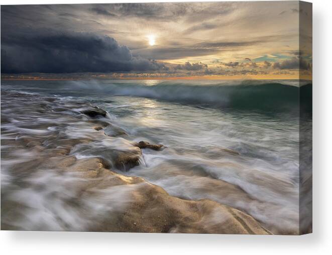 Sea Canvas Print featuring the photograph The Sea #1 by Paolo Bolla