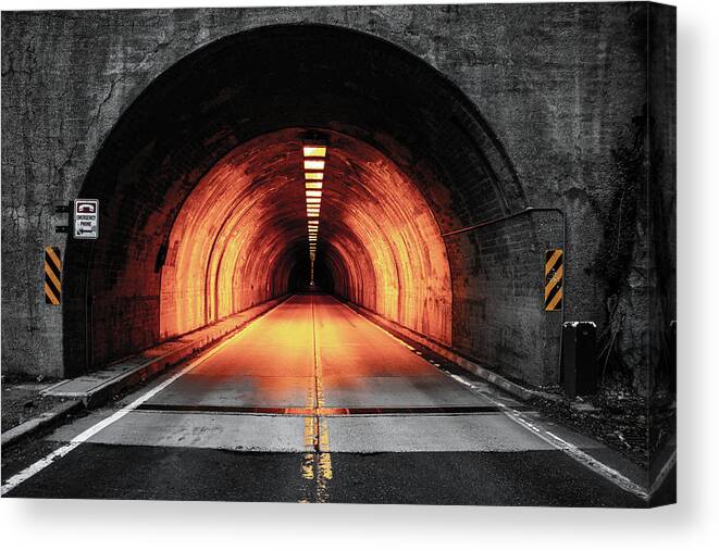 Yosemite Canvas Print featuring the photograph Tunnel Vision #1 by Mike Dunn