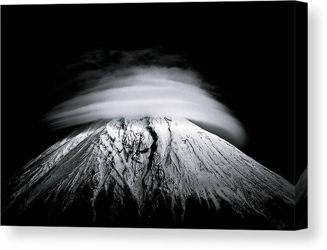 Fuji Canvas Print featuring the photograph Umbrella #1 by Akihiro Shibata