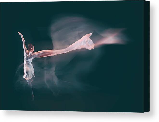 Dance Canvas Print featuring the photograph Water Sleeve-4 #1 by Rob Li