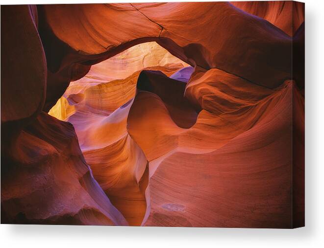 Arizona Canvas Print featuring the photograph Winding Passage #1 by Chris Moore