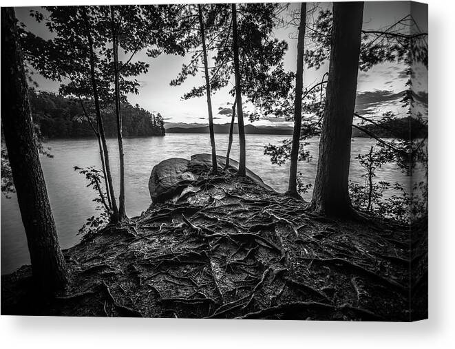 Clear Water Canvas Print featuring the photograph Beautiful landscape scenes at lake jocassee south carolina #112 by Alex Grichenko