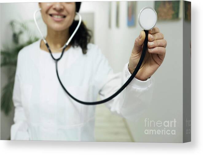 Doctor Canvas Print featuring the photograph Doctor #14 by Peakstock / Science Photo Library