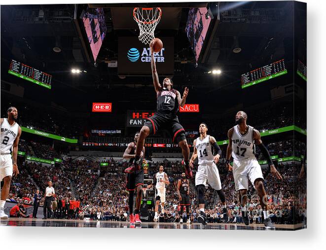 Playoffs Canvas Print featuring the photograph Houston Rockets V San Antonio Spurs - by Jesse D. Garrabrant
