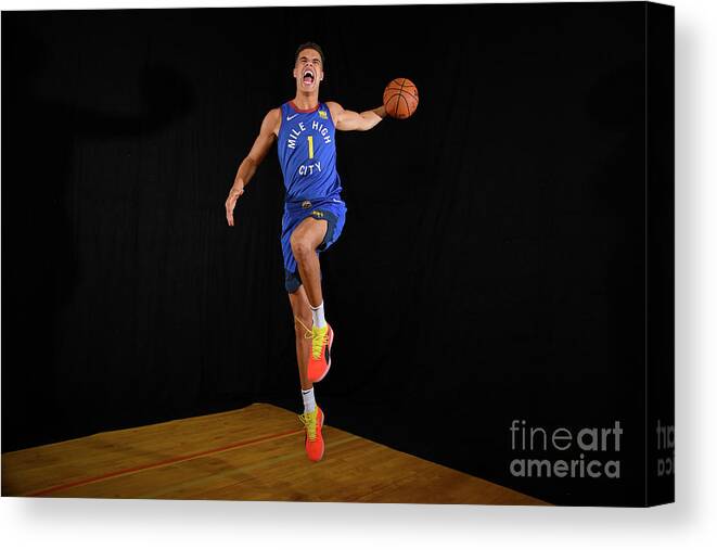 Nba Pro Basketball Canvas Print featuring the photograph 2018 Nba Rookie Photo Shoot by Brian Babineau
