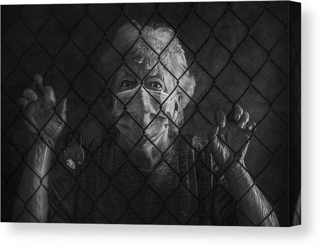 Elderly Canvas Print featuring the photograph #18 by Stephen Clough