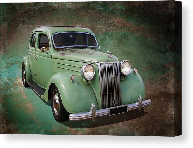 Car Canvas Print featuring the photograph 1947 V8 Pilot by Keith Hawley