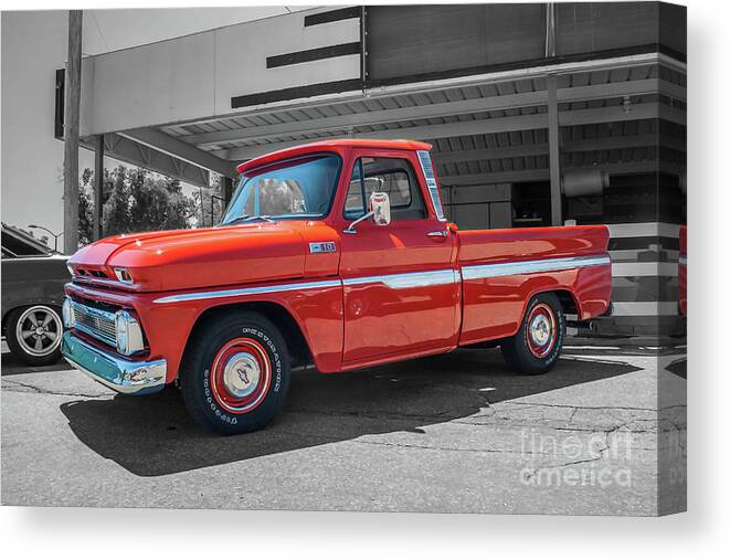 Chevrolet Trucks Canvas Print featuring the photograph 1965 Chevrolet C10 by Tony Baca