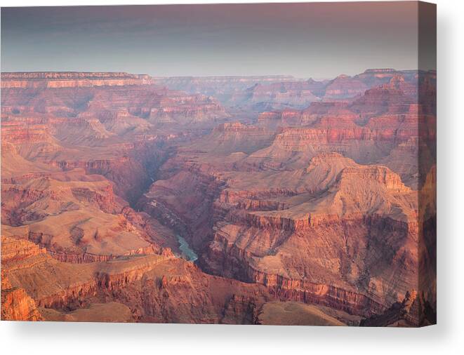 Tranquility Canvas Print featuring the photograph A View Of An Intricate Grand Canyon #2 by Whit Richardson