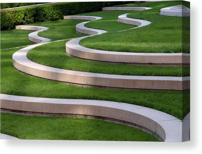 Grass Canvas Print featuring the photograph Architectural Design #2 by Mitch Diamond