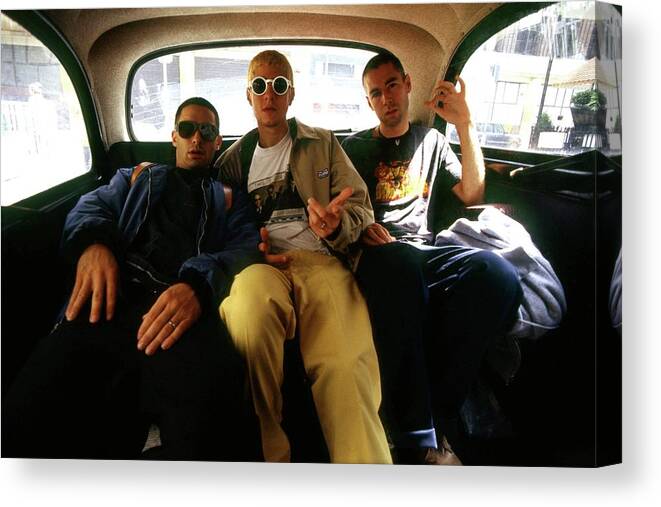 Music Canvas Print featuring the photograph Beastie Boys London 1993 #2 by Martyn Goodacre