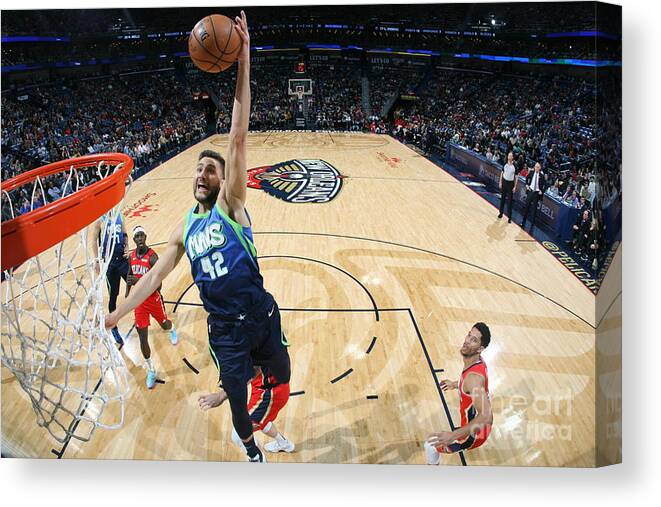 Smoothie King Center Canvas Print featuring the photograph Dallas Mavericks V New Orleans Pelicans by Layne Murdoch Jr.