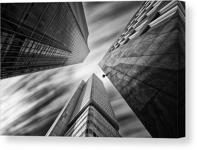 Directly Below Canvas Print featuring the photograph Germany, Hesse, Frankfurt, View Of #2 by Westend61