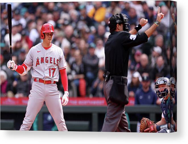 American League Baseball Canvas Print featuring the photograph Shohei Ohtani #2 by Steph Chambers