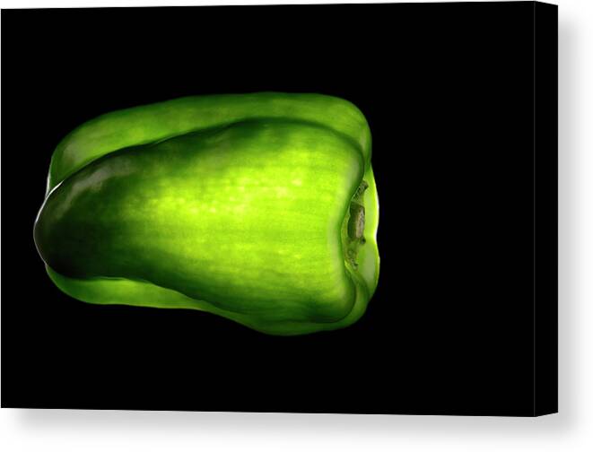 Black Background Canvas Print featuring the photograph Vegetable #2 by Nobutsugu Sato