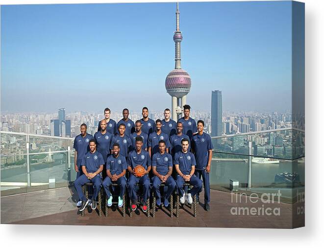 Event Canvas Print featuring the photograph 2017 Nba Global Games - China by David Sherman