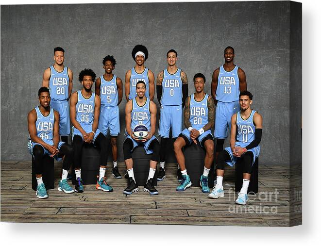 Nba Pro Basketball Canvas Print featuring the photograph 2019 Mtn Dew Ice Rising Stars by Jesse D. Garrabrant