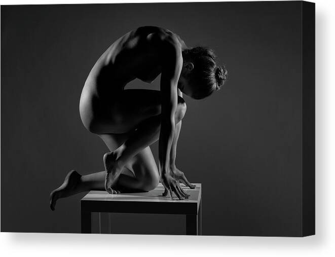 Fine Art Nude Canvas Print featuring the photograph Bodyscape #227 by Anton Belovodchenko