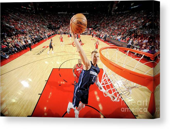 Nba Pro Basketball Canvas Print featuring the photograph Dallas Mavericks V Houston Rockets by Bill Baptist