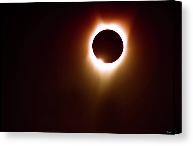 259 Eclipse 2017 Canvas Print featuring the photograph 259 Eclipse 2017 by Gordon Semmens