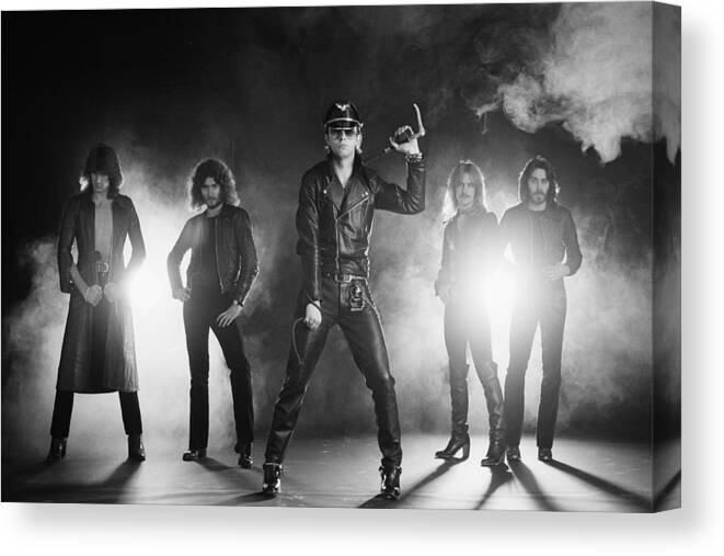 K.k. Downing Canvas Print featuring the photograph Judas Priest #3 by Fin Costello