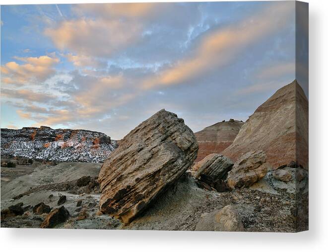 Ruby Mountain Canvas Print featuring the photograph Morning at Ruby Mountain #3 by Ray Mathis