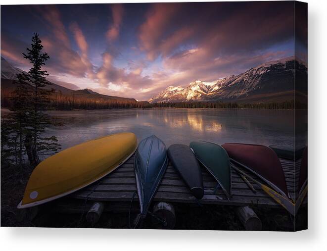 Landscape Canvas Print featuring the photograph Untitled #30 by David Martn Castn