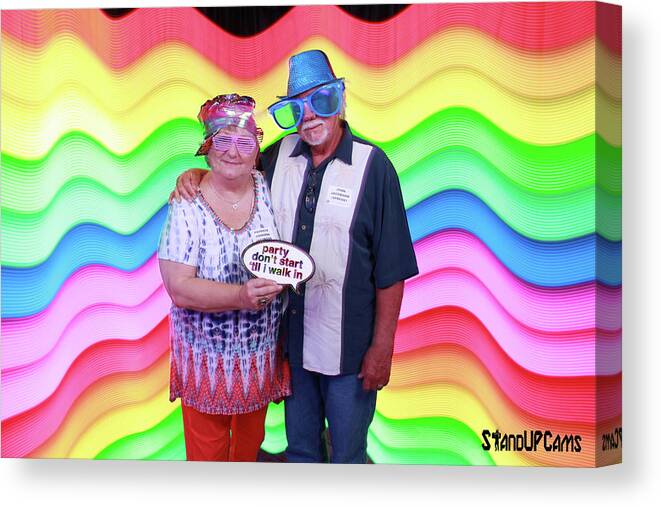 Photobooth Canvas Print featuring the photograph Austin High School 50th Reunion #32 by Andrew Nourse