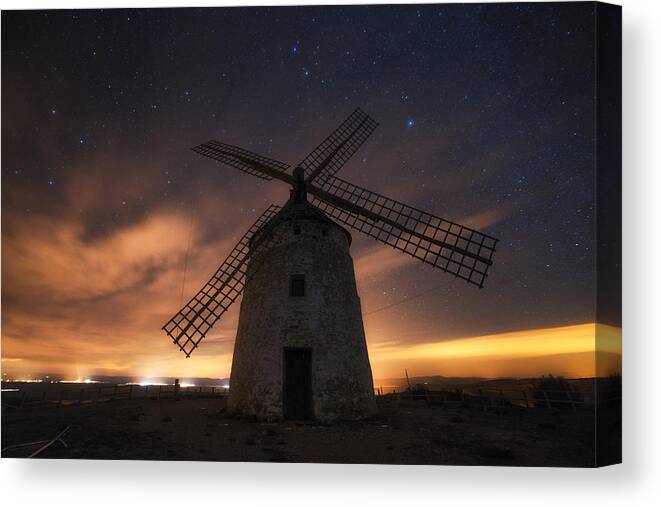 Windmill Canvas Print featuring the photograph #34 by David Martn Castn