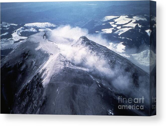 1980 Canvas Print featuring the photograph Mount St. Helens, 1980 #4 by Granger