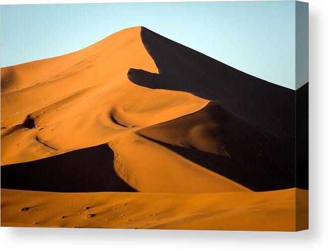 Desertabstract Canvas Print featuring the photograph Red Sand Dunes Under The Morning Light #4 by Ben McRae