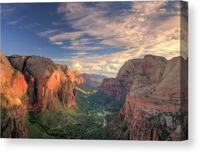 Scenics Canvas Print featuring the photograph Zion National Park #4 by Michele Falzone