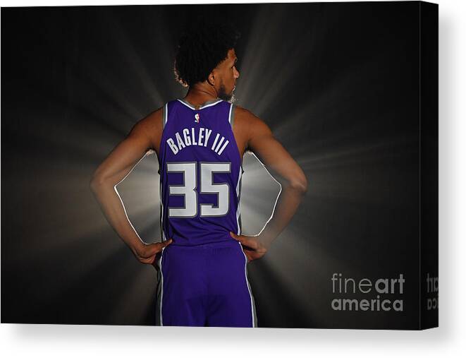 Marvin Bagley Iii Canvas Print featuring the photograph 2018 Nba Rookie Photo Shoot by Jesse D. Garrabrant