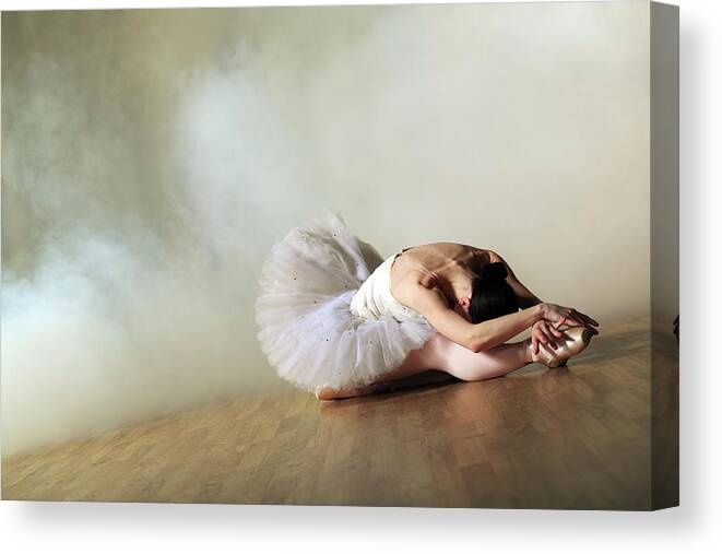 Ballet Dancer Canvas Print featuring the photograph Classical Dancer #5 by Oleg66