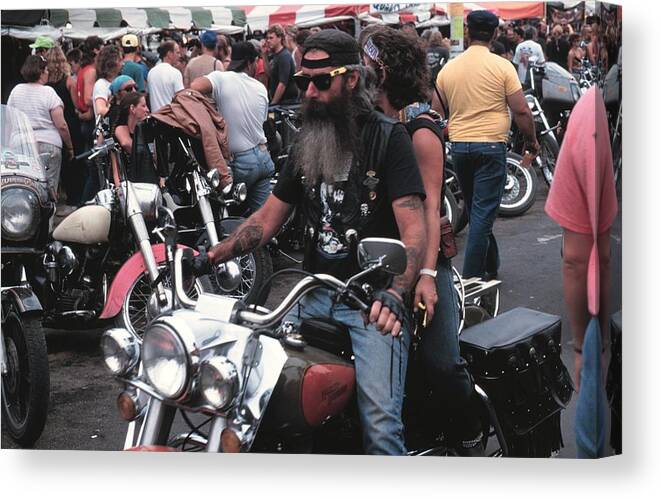 Casual Clothing Canvas Print featuring the photograph 50th Anniversary Of The Sturgis by Jim Steinfeldt