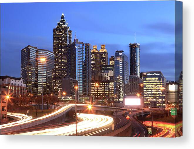 Atlanta Canvas Print featuring the photograph Atlanta, Georgia #6 by Jumper