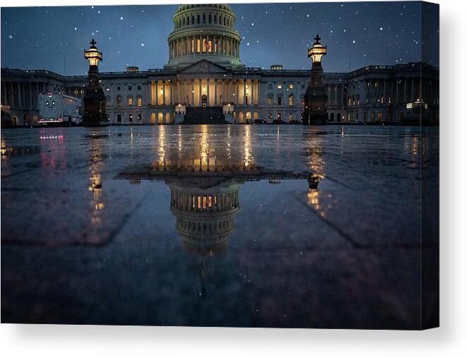 Impeachment Canvas Print featuring the photograph Capitol Hill #6 by The Washington Post