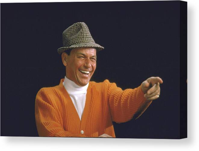 Frank Sinatra Canvas Print featuring the photograph Frank Sinatra #6 by John Dominis