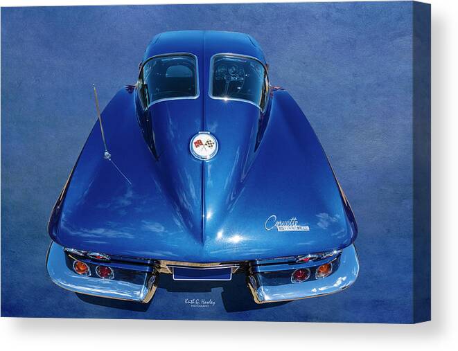 Car Canvas Print featuring the photograph 63 Split Window by Keith Hawley