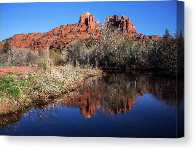 Arizona Canvas Print featuring the photograph Cathedral Rock #8 by Jgareri