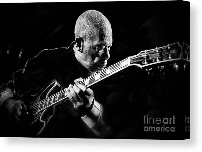 Music Canvas Print featuring the photograph King Biscuit Blues Festival #8 by Ronald C. Modra