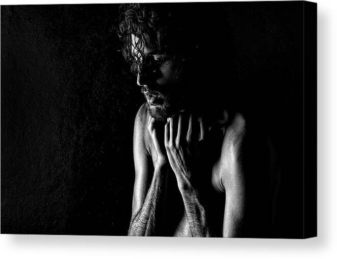 Portrait Canvas Print featuring the photograph N/t #81 by Paulo Medeiros